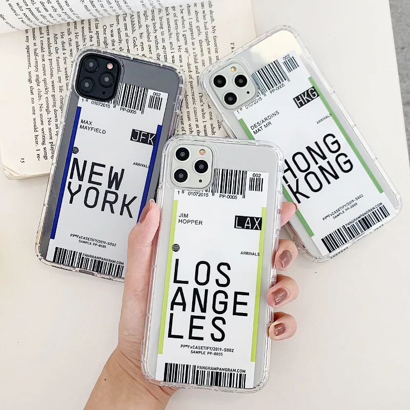 

Cute ins Funny Bar code Label phone case For iphone Xs MAX XR X 7 8 plus 11 11Pro 11Pro MAX Clear soft TPU back Cover Fundas