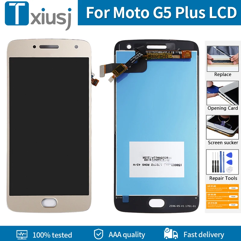 Сменный сенсорный ЖК экран для Motorola Moto G5 Plus XT1681 5 2 дюйма|Экраны мобильных