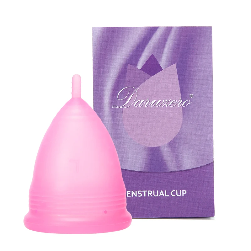 Превосходная женская гигиеническая менструальная чашка, медицинская силиконовая менструальная чашка, многоразовая менструальная чашка для женщин и женщин, менструальная копа - Цвет: 1Pc-Naked-Pink