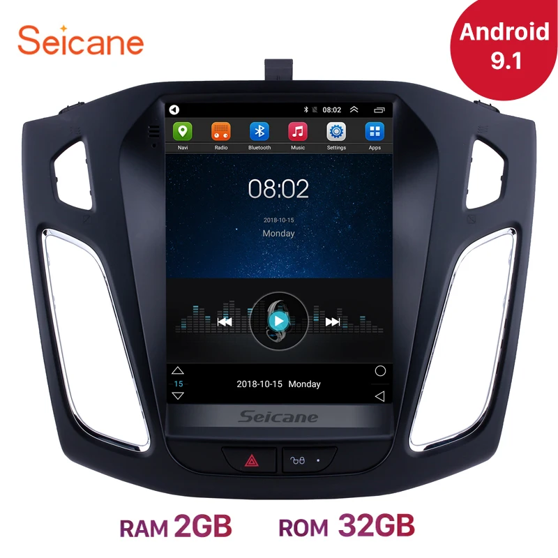 Seicane 97 pulgadas Android 91 auto Radio estéreo unidad GPS Navi para Ford Focus 2012 2013 2014 20