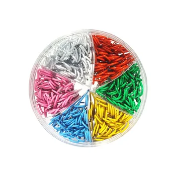 

600pcs of One Box Colored Paper Clips Metal Paperclips Household Office Supplies Durable Paper Clamp for Home Office School (600