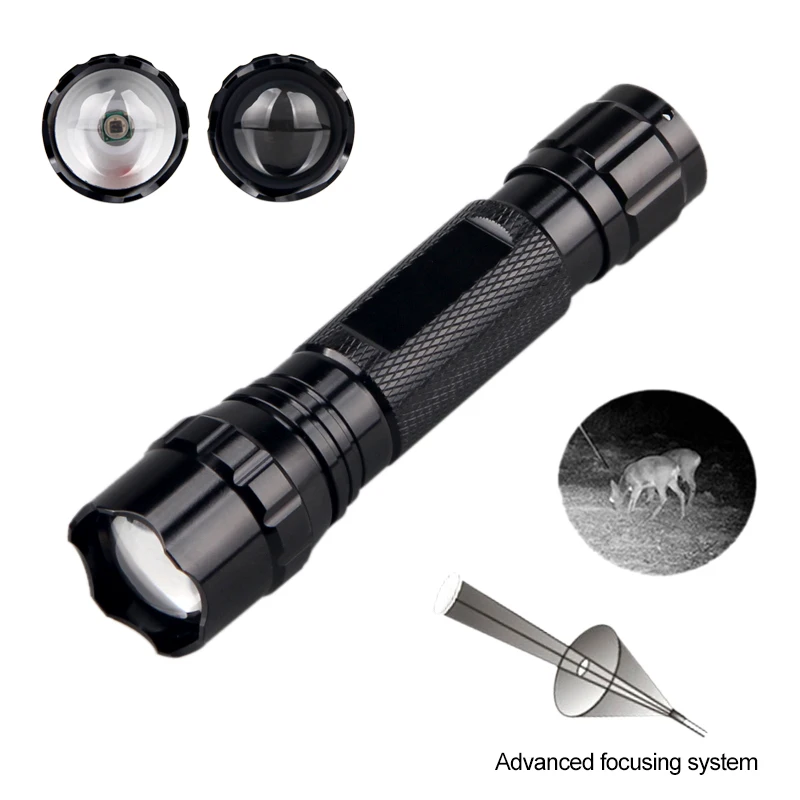 5W IR 850nm Professional Night Vision Hunting Torch Tactical Infrared Radiation Zoomable Outdoor Linterna Waterproof Flashlight