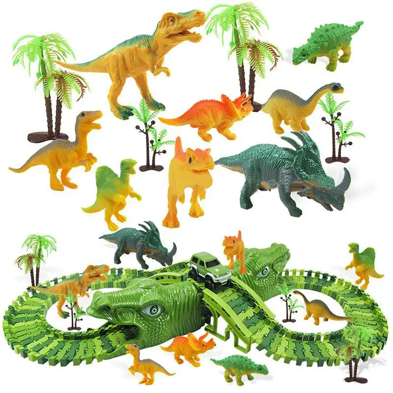 Juego De 153 Piezas De Riel De Dinosaurio De Juguete Eléctri Juego De 153 Piezas De Riel De Dinosaurio De Juguete Eléctri