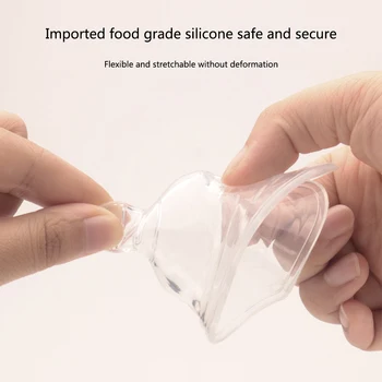 

Protection Cover Ergonomic Design Breast Pad Heat Resistant Clear Soft Silicone Butterfly Shape Maternity Nipple Shield Reusable
