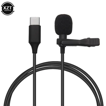 

Mini Type-C Lapel Lavalier Clip-on Recording Microphone Mic for Huawei P10/20/30 Android Smartphone USB Microphone