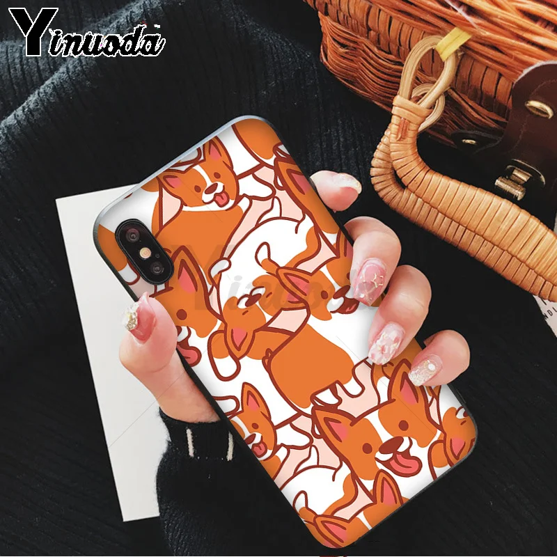 A11 Yinuoda мягкий чехол для телефона из ТПУ с милым рисунком собаки корги для iPhone 6S 6plus 7plus 8 8Plus X Xs MAX 5 5S XR 11 11pro - Цвет: A11