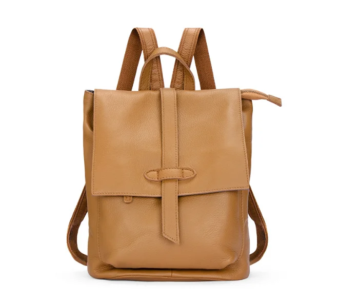 genuine leather soft cow skin women backpack customized casual bags high quality