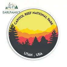 EARLFAMILY 13cm x 13cm for Capitol Reef National Park Funny Car Stickers RV VAN 3D DIY Fine Decal Vinyl JDM Truck Graphics