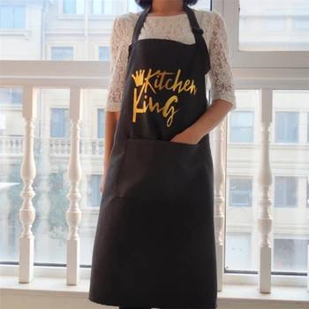 

2pcs Apron Letter Workwear Kitchen Household Fashionable Hand Washable Waterproof Long Coverings Adult Customizable Bib Cleaning