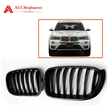 

For BMW X3 F25 X4 F26 Front Bumper Grill Grille Single Slat Black 2014-2018