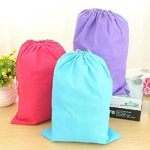 

Laundry Shoe Travel Pouch Portable Tote Drawstring Storage Bag Organizer