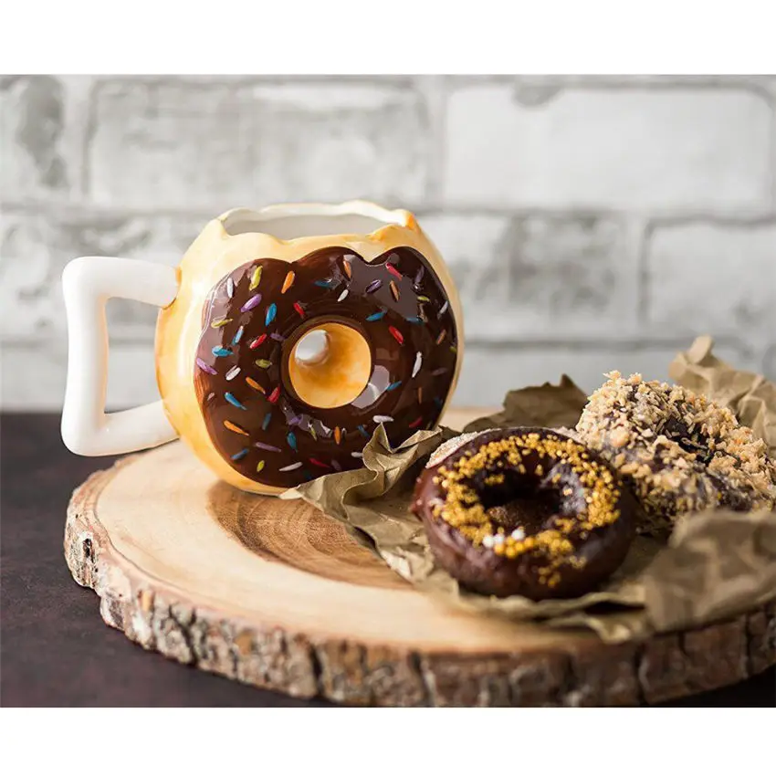 Креативная керамическая чашка для пончиков креативная хлеба Пончика кружка