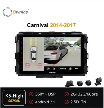 

Ownice Android 7.1 6Core Car DVD Radio GPS Navi Player for Kia Carnival 2014 2015 2016 2017 4G LTE Optical DSP 360 Panorama Aud