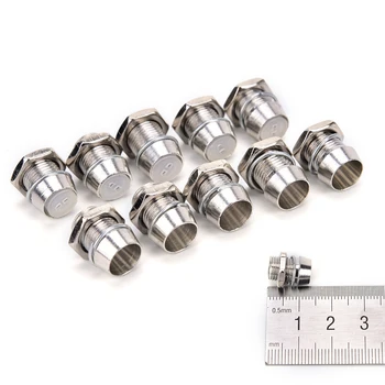 

10 Pcs/lot Copper Metal 5mm Light Emitting Diode LED Holder Mount Panel Display Wholesale Excellent Quality