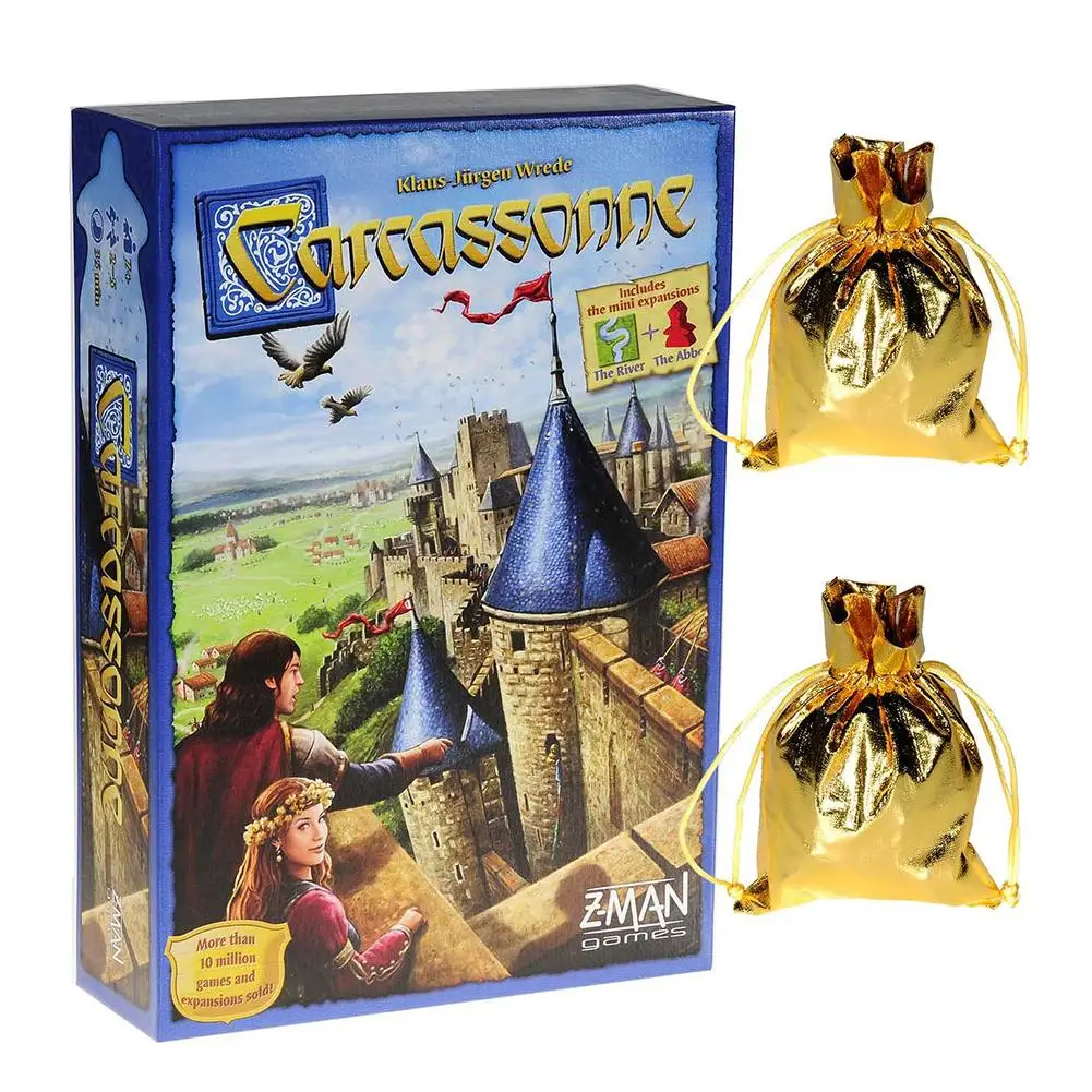 

Carcassonne Board Game Tarot Cards Durable Sturdy Party Playing Card For Player Over 7 Years Old Winter Edition Deck Table Games