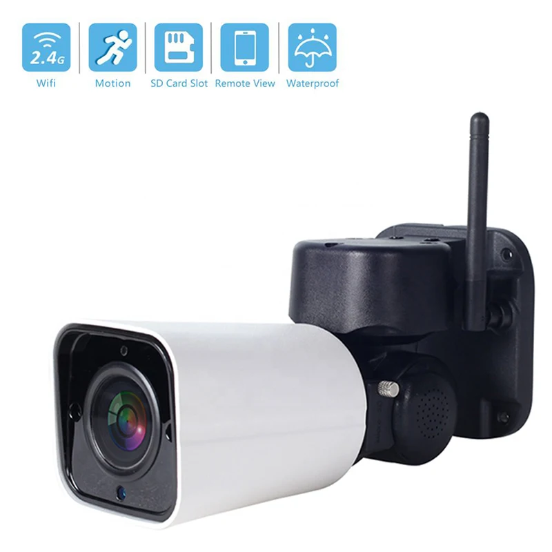 

IP Camera WiFi 1080P ONVIF Wireless P2P CCTV PTZ Bullet Camera Outdoor IP Security Camera With Two Way Audio SD Card Slot 128G