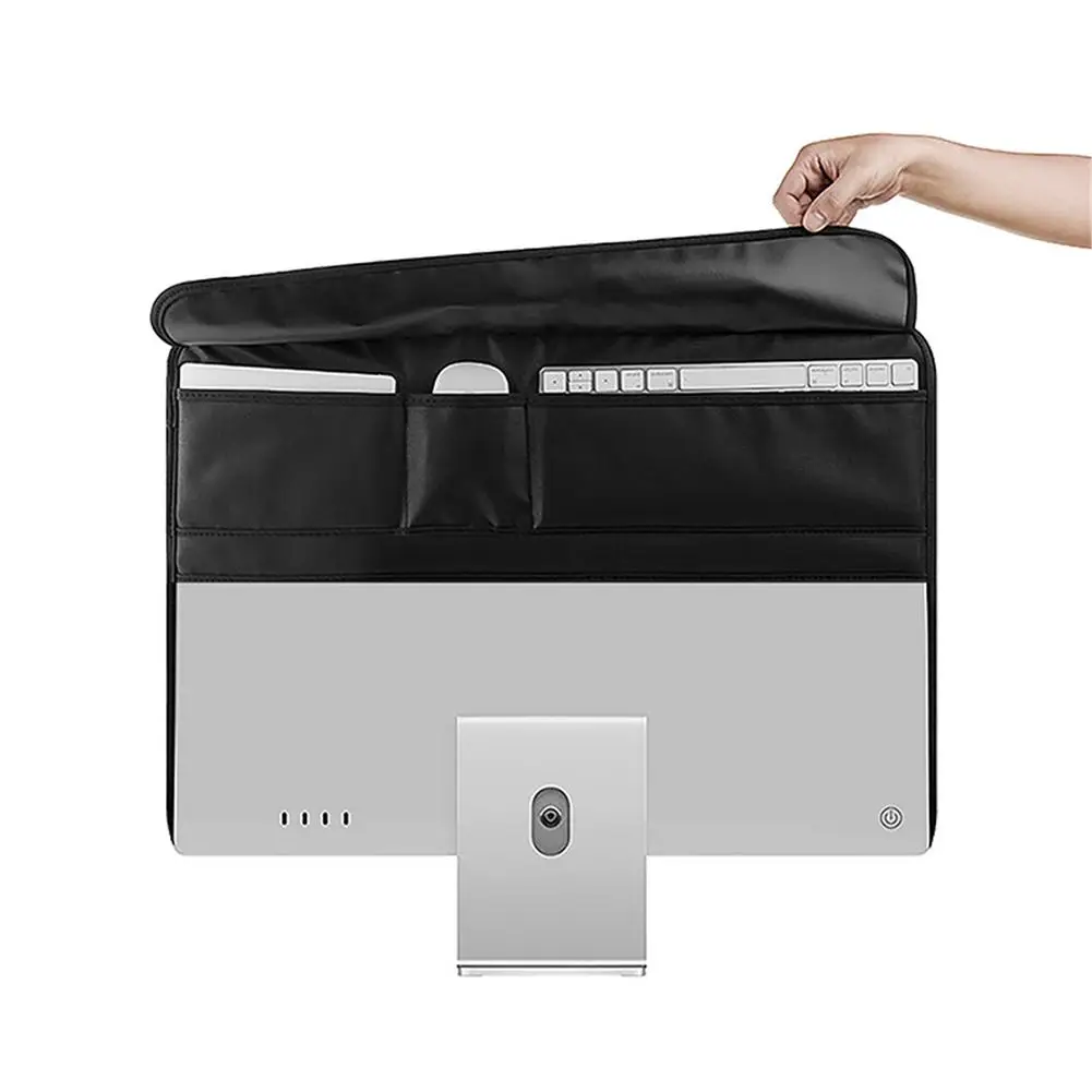 Copertura Antipolvere Da Tavolo Per Computer Antipolvere Per Monitor In Tessuto Elastico Da 24 Pollici Per Custodia Per Computer Imac Con Fodera Inter