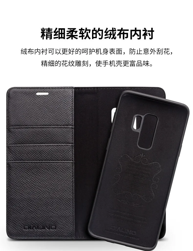 Функции натуральная кожа чехол задняя крышка для samsung Galaxy S9 бизнес карман сумка кошелек отделения для карт Оболочка Чехол для samsung S9