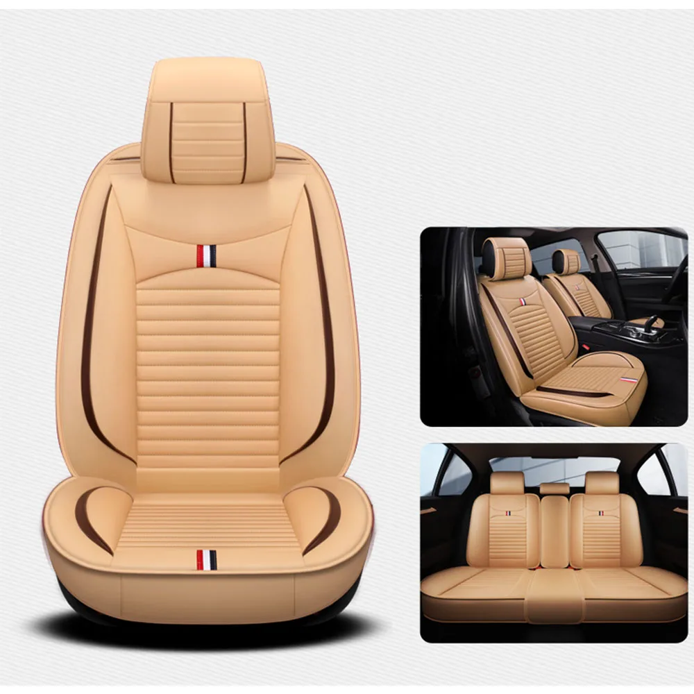 Кожаный чехол на автомобильное сиденье для volkswagen polo 6r vw sedan passat B5 B6 golf tiguan все