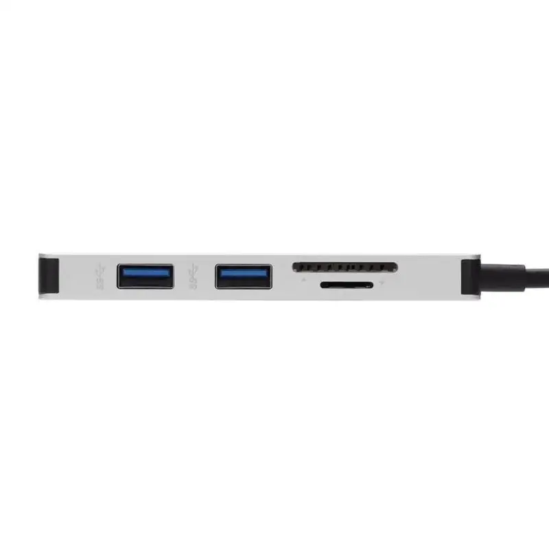 ALLOYSEED 5 в 1 USB-C концентратор type C к USB 3,0 HDMI SD TF карта памяти адаптер док-станция для MacBook Pro type-C Разветвитель USB C концентратор