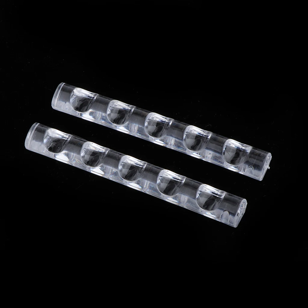 2Pcs 5 Slots Nail Art  Brush Painting Pen Holder Stand Storage Rack- Clear Acrylic Nail Art Drawing Painting Brush Pen Shelf