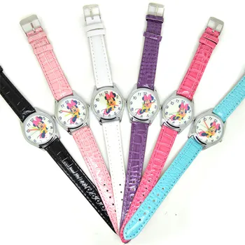 

Disney Mickey Mouse Cartoon Quartz Wristwatch Children's Gift Girl Wristwatch Mickey Women Kids Watches Girls 3Bar Buckle Alloy