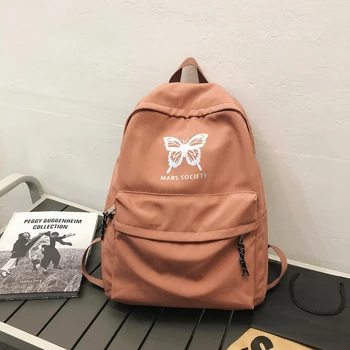 

Reflective Butterfly Print Backpacks for Girls Waterproof Backpack Women Trend Student Bookbag Female High School Travel Bag