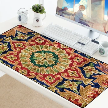 

Carpet Style Rubber Anti-slip Mousepad Durable HD Gaming Mouse Pad Home Office Computer PC Tablet Keyboard Mat for CSGO Dota LOL