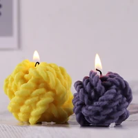 Scented Candle Mold DIY Wool shape Candle Silicone Casting Mold Handmade Candle Soap Making Wax Mold Handcraft Home Decoration - Image 2
