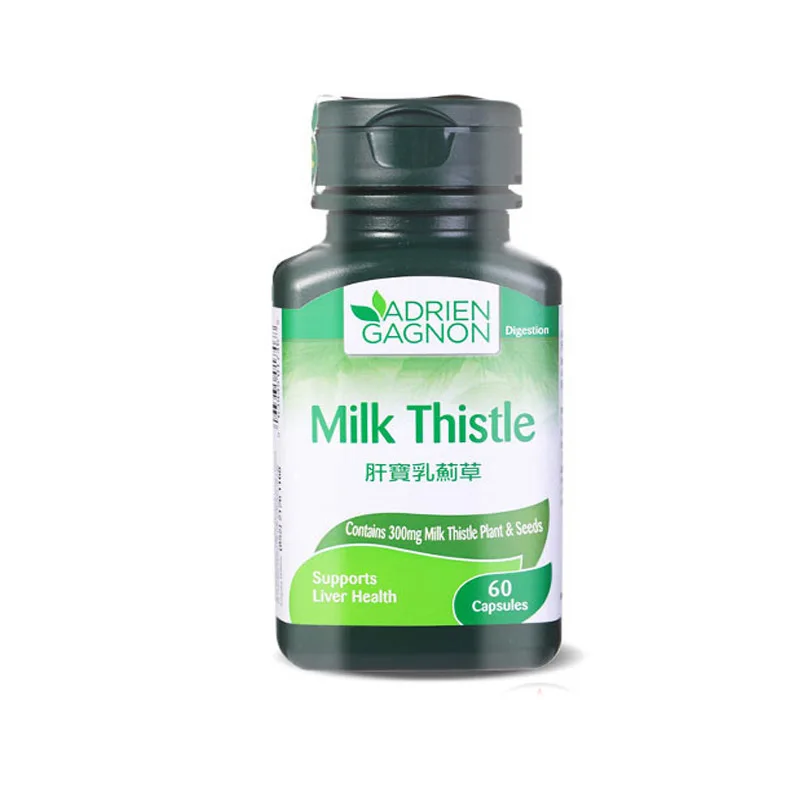 

Adrien Gagnon Milk Thistle Capsules 60 Capsules/Bottle Free Shipping