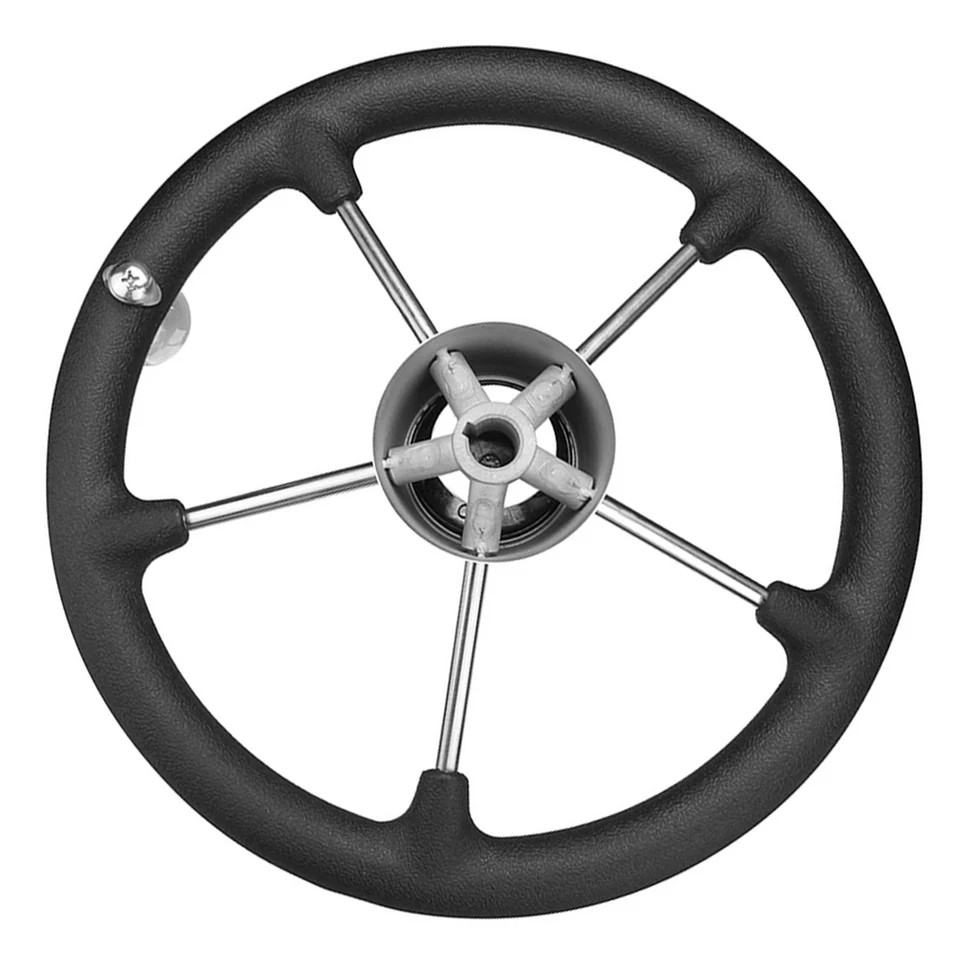 ステンレス製ボートステアリングホイール,13-1/2インチ,5本スポーク