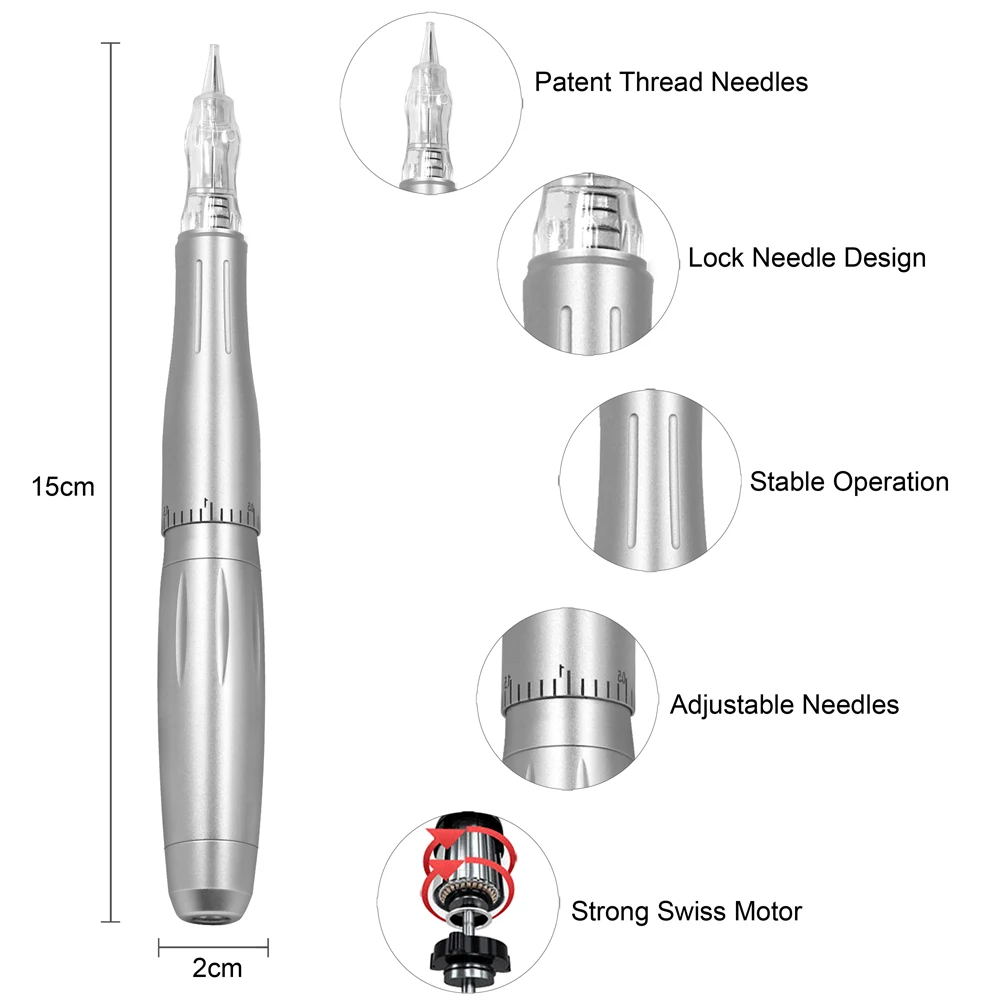  Biomaser Full Professional Rotary Tattoo Machine Pen For Permanent Makeup Eyebrows Lips Microbladin