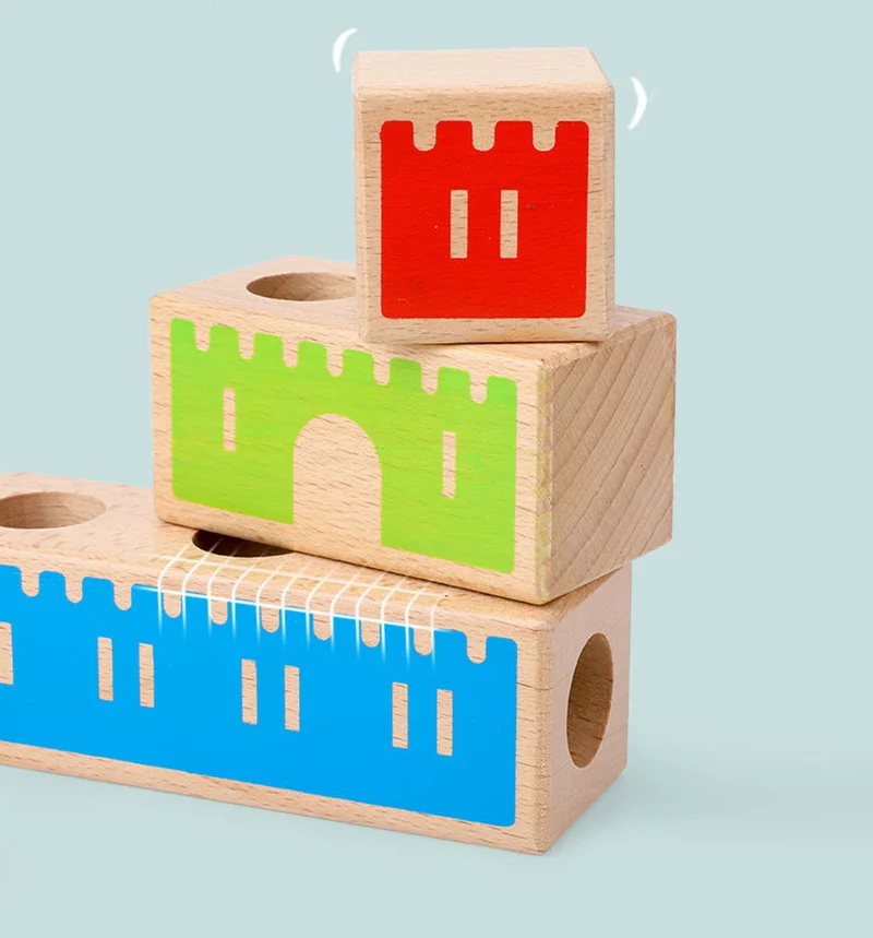 Montessori, Castelo dos Sonhos em Mudança, Building Block, IQ Training Game