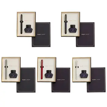 

Exquisite Business Fountain Pen Signature Calligraphy with 30ml Ink Gift Box Set Student School Supplies