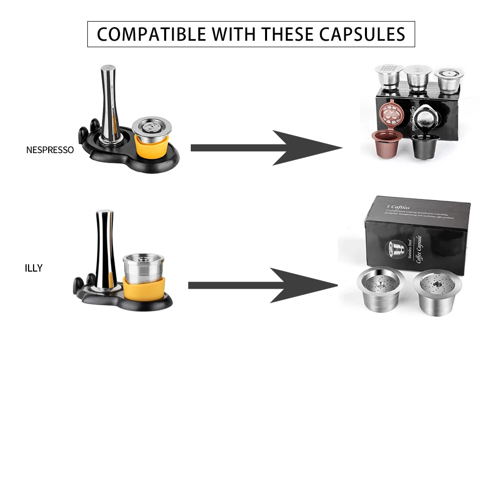 Многоразовый держатель для кофейных капсул подставка органайзер Nespresso/ illy/ Dolce