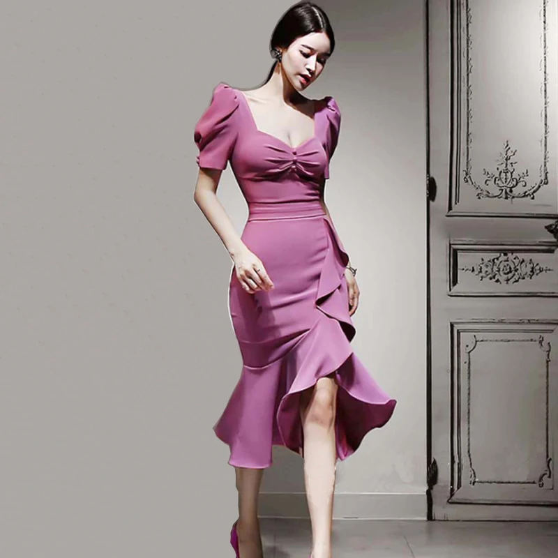 Sexy Tight Dress One Piece Korean Ladies Summer Short Sleeve V Neck Cabaret Club Party Dresses For Women Dresses Aliexpress