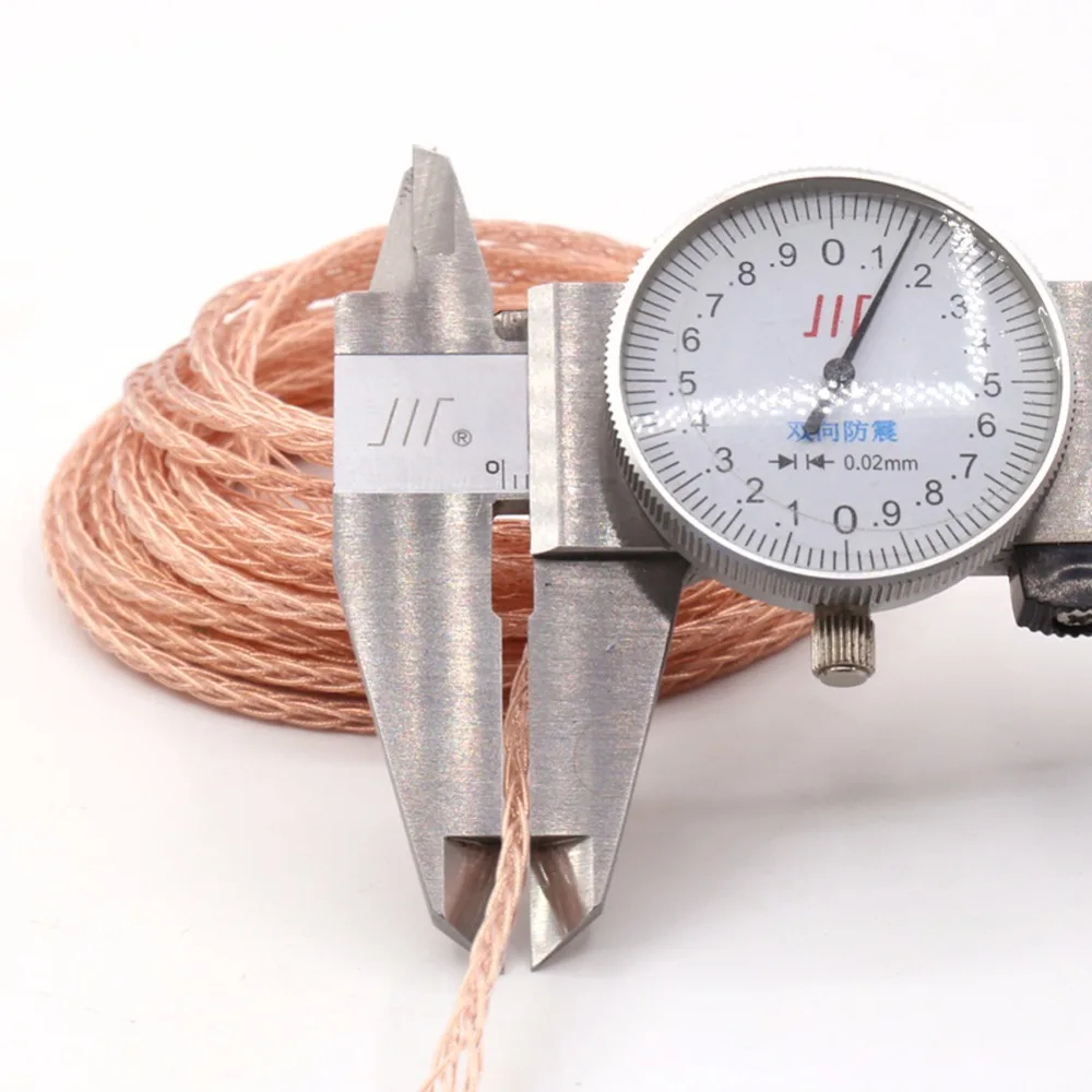 Thouliess Free Shipping 8 core 0 75mm 2Pin Headphone Upgrade Cable for Ultimate Ears UE TF10 TF15 5Pro SF3 SF5 UE18 Headphones