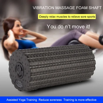 

Electric Vibration Massage Foam Roller Yoga Column Rechargeable Backrest Leg Adjustment Massager Workout Electric Yoga Block Gym