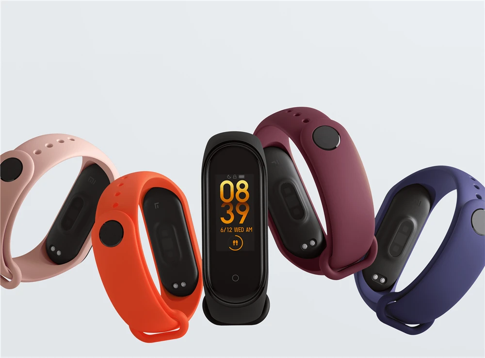 inteligente mi band bluetooth sensor de frequência tela colorida prova com app mi fit