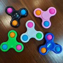 Brinquedos novos fidget sensorial pop it brinquedo empurrar pop bolha chave girador simples ondulação popit brinquedo fidget