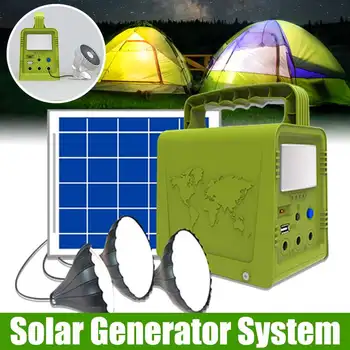 

Portable Flash Light Solar Power Rechargeable Battery Light 5W 5V Outdoor Solar Panel Phone Tablet DC USB Charger Kit Complete