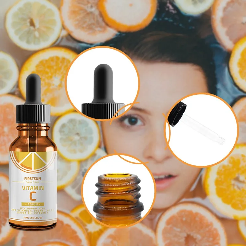 Лимонный Чистый витамин С сывороточная Гиалуроновая кислота устойчивое отбеливание антивозрастной против морщин акне шрам осветляющий эффект уход за лицом