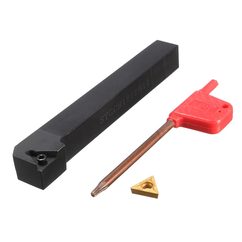 1pc STGCR1212H11 STGCR1616H11 STGCR1616H16 STGCL 1212H11 1616H11 선반 선삭 공구 STGCR TCMT 인서트 용 외부 공구 홀더