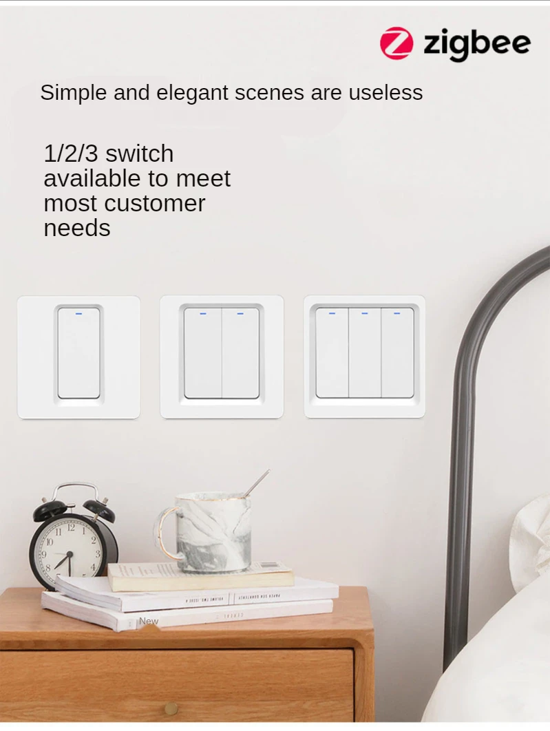 Interruptor de Botão Necessidade de Configurações Controle com Alexa Atualizado Wifi Zigbee Inteligente há Neutras 2mqtt Tuya App Google Home2 - 3 Modo Não 5 Renovação da Casa