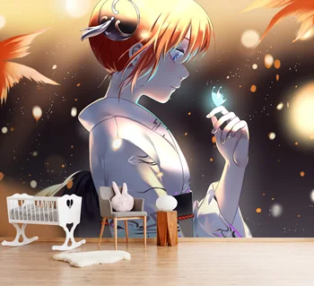 

[Self-Adhesive] 3D Murals For GINTAMA 103 Japan Anime Wall Paper mural Wall Print Decal Wall Murals Belly