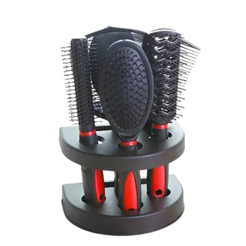 

Salon Train Case Box Clippers Brush Combs Holder Mirror Comb 5 Piece Set Anti-static Home Hair Comb 5 Piece Set