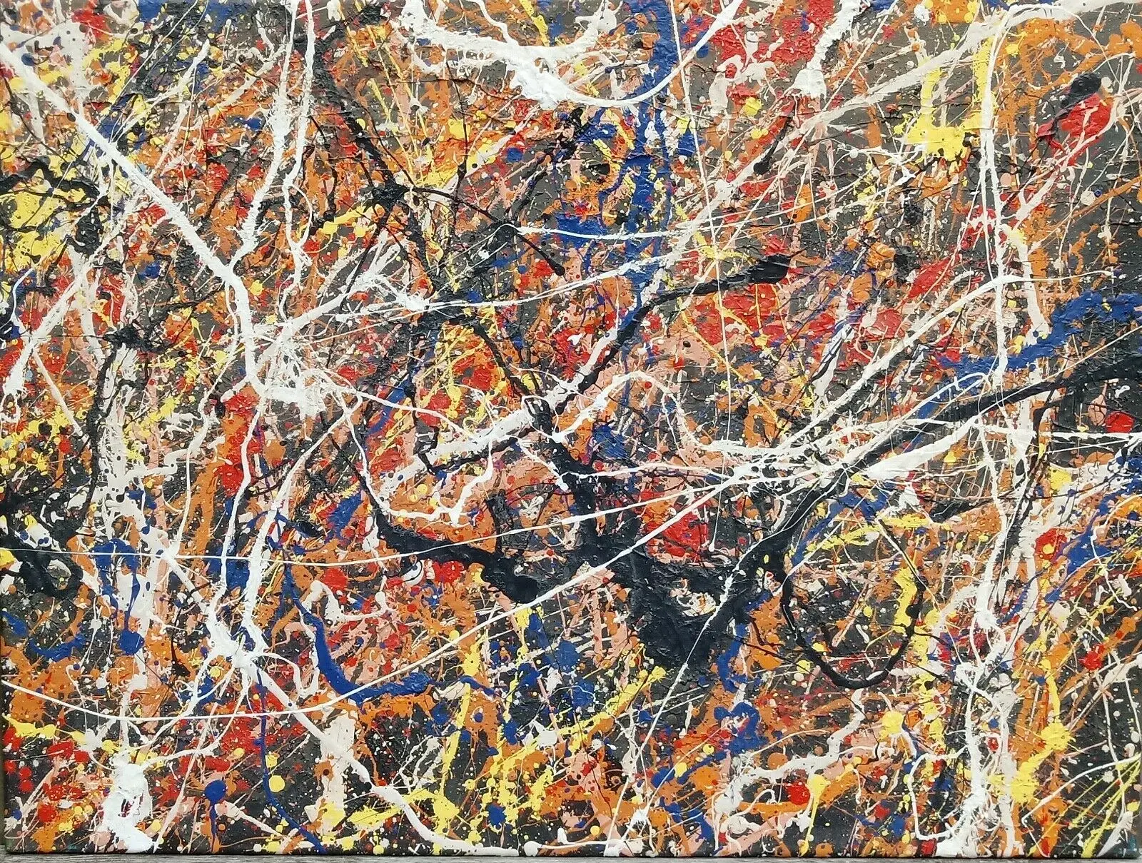 

Jackson Pollock Абстрактная живопись на холсте Ручная работа и искусство черно-красные картины холст Декор для спальни