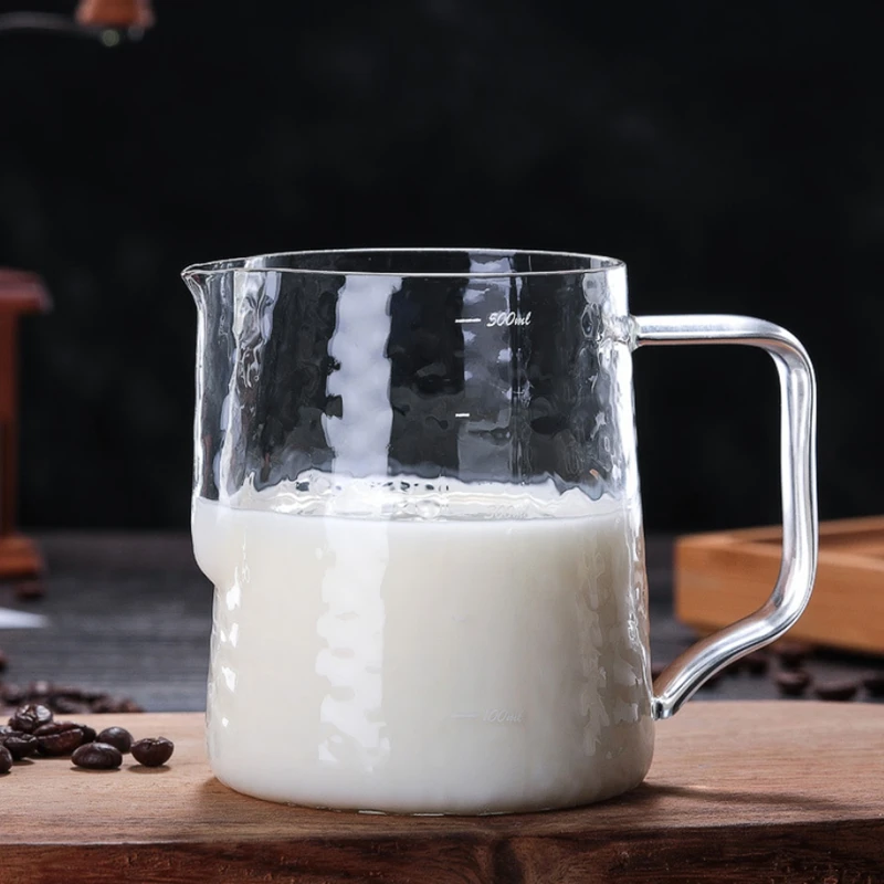 Пенозбиватель для молока кувшин 20 унций/600 мл термостойкий стеклянный кофе инструменты чашка-подходит для эспрессо, латте искусства и для вспенивания молока