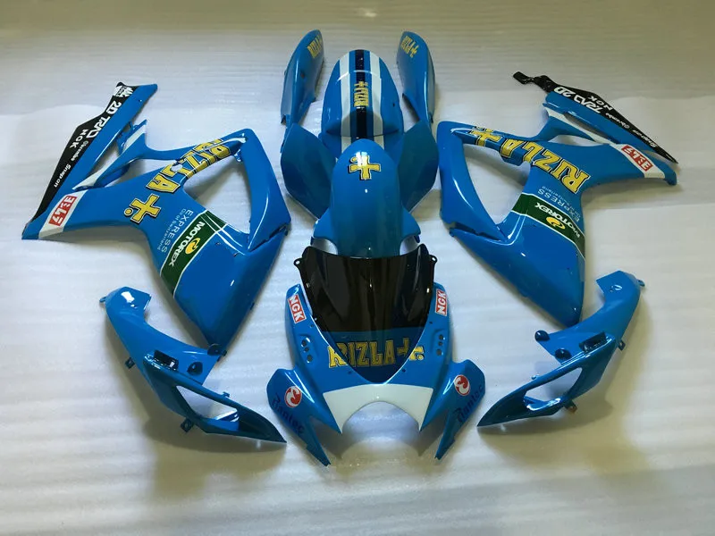 ABS Blue Fairing kit for GSXR600 750 06 07 K6 GSXR 600 GSXR750 2006 2007 GSX R600 Motorcycle Fairings set+gifts | Автомобили и
