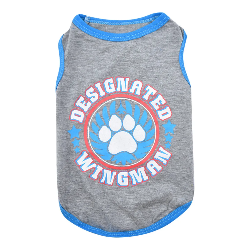 Fashion Claw Pattern Pet Vest Summer Breathable Comfortable Dog Cat Clothing